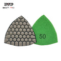 Bontai Customized Triangle Dry Diamond Polishing Pads Granite Polishing Disc Pads Abrasive Tools