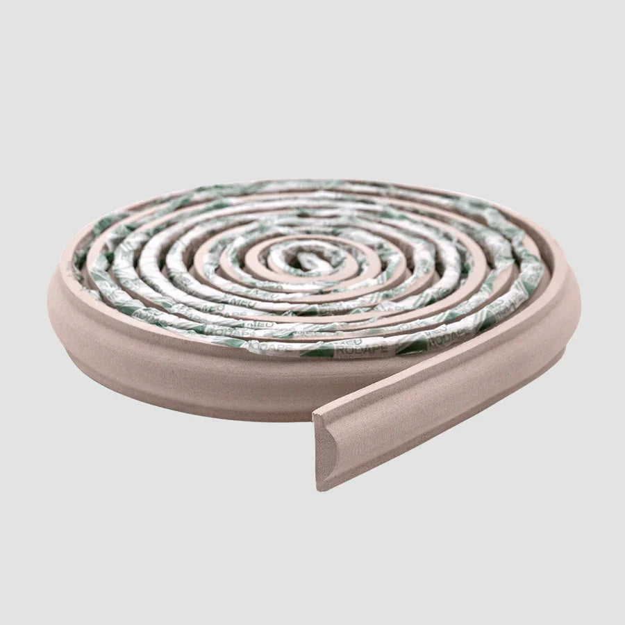 Light Beige Rolled Decorative Strip Multi-Functional Self-Adhesive Wall Trim