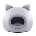 Winter Self-Warming Cat Bed Mat Comfortable Pet Sleeping Tent Cave with Solid Pattern for Warm Indoor Rest