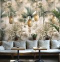 Germany Made Photo Wallpaper Murals Floral Beige Cream Green Non Woven Vinyl Light Resistant Removable Wall Dining Bedroom