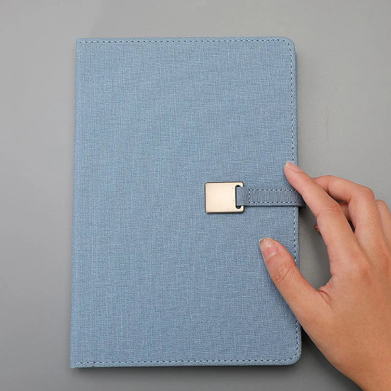 Customized logo Elegant Business Notebook Gift Set Notebook With Magnetic Clasp Ribbon Bookmark & Luxury Box
