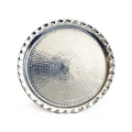 Handmade Hand Hammered Copper Round Decorative Presentation Tray 34 Cm-13.3 in Coffee Serving Tray for Ceremonies Polished