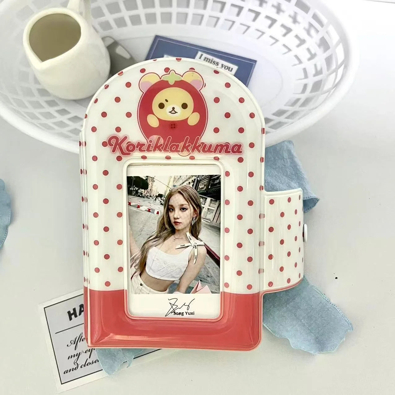 Creative Mini 1 Pocket Custom Kpop PVC Binder Korean Style Kawaii Card Holder for Photo & Memory Storage