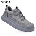 GUYISA OEM/ODM Safety Shoes European Standard Steel Toe Work Shoes for Men Rubber New Fashion Safety Shoes for Men MegaBDM