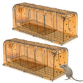 Humane Mouse Trap 100% PC Material Plastic Mouse Catcher Box for Kitchen Living Room Warehouse Effective Plastic Mouse/Rat Trap