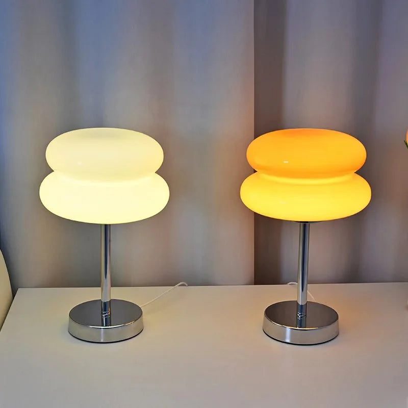 JAIYI Modern LED Glass Table Lamp for Living Room Bedroom Home Decoration Night Light