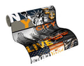 Made Germany-Peel Stick New York Orange Grey Foil Film Self Adhesive Kitchen Wallpaper 2.50 X 0.35m Highly Washable Light