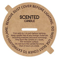 OEM ODM Logo Printing Eco-Friendly Recyclable Biodegradable Kraft Paper Candle Dust Cover Cardboard Scented Candles Dust Cover