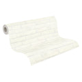Made in Germany - Wallpaper rolls Stone Design White Silver - Non Woven- Modern Wallpaper Stone for Walls - 1005 x 053 m