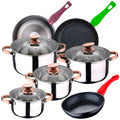 SAN IGNACIO Nona 8-piece stainless steel cookware set with frying pans (20/24/28 cm) SAN IGNACIO Jolie forged aluminum