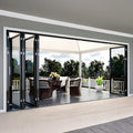 Cosyhouse Aluminum Bi Fold Door Double Glazed Soundproof Energy Saving Folding Glass Door for Villa and Apartment