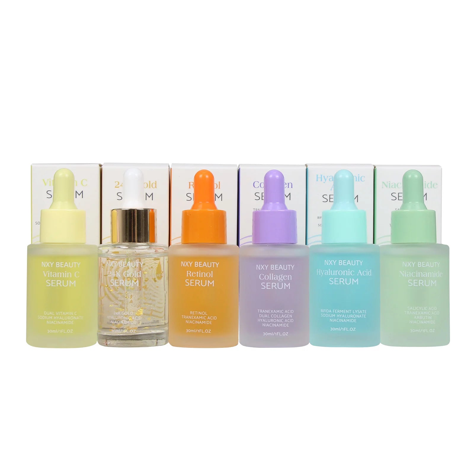 AiXin Custom 30ML Moisturizing Smoothing Anti Wrinkles Anti Aging Vitamin C Serum Niacinamide Serum