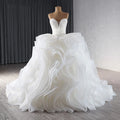 Jancember 241074 Boho Sweetheart Ruched Bridal Ball Gown Wedding Dresses for Girls