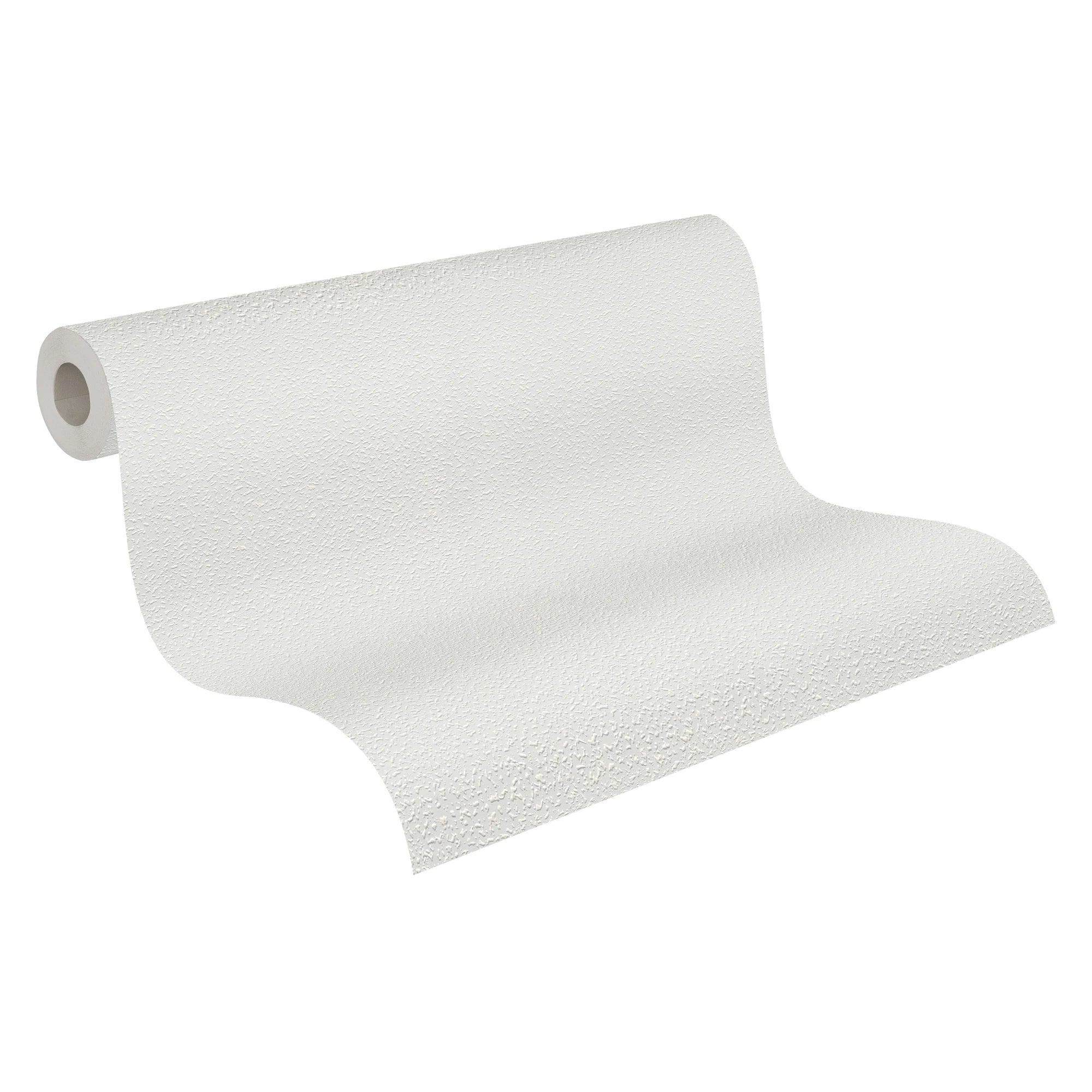 Modern Coatable Paintable White Non Woven Vinyl Wallpaper Rolls Highly Wash-Resistant & Mould-Proof Germany Made 2500 X 106m
