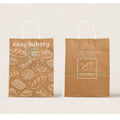 Kraft Paper Bag Bakery Packaging Paper Bag with Handle Custom Logo Paper Bag for Bakery Packing