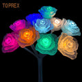 TOPREX DECOR Customized IP 65 Outdoor RGB DMX Acrylic Artificial Flower LED Rose for Christmas Decoration Wedding Holiday Event MegaBDM