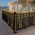 Decorative Wrought Iron Steel Fencing for Outdoor Security and Privacy Fence with Durable Metal Fences for Residential Homes