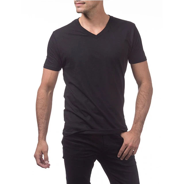 2025 Blank v Neck t Shirts Men's Bamboo Clothing Wholesale Best Style Fashion Custom logo New  Design with Cheap Price OEM