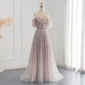 Jancember LSCZ85 New Fashion Feather Sequins Pattern V-neck Strapless Evening Gown Dress