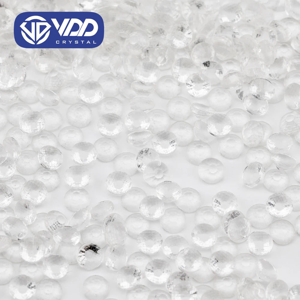 VDD 056 Transparent High Quality Hot-Fix Glass Rhinestone Crystal Flatback Strass Stones DIY Garment Decoration Wedding Dress