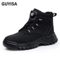 GUYISA Wholesale Customised Men's Safety Shoes Waterproof Wear-Resistant Steel Toe Puncture Resistant Safety Boot MegaBDM