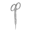 Customized 9.5 CM Stainless Steel Double Curved Edge Cuticle Scissors Dall Finish Nail Scissors Sharp Straight Beauty Use