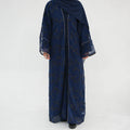 Abaya 2026 EID Ramadan Full Floral Embroidered Mesh Open Abaya Only Dubai Kimono Cardigan Luxury Abaya Dubai Islamic Clothing
