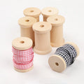 Wooden Coil Solid Wood Hawthorn Spool Large Winding Tool for DIY Handcrafts