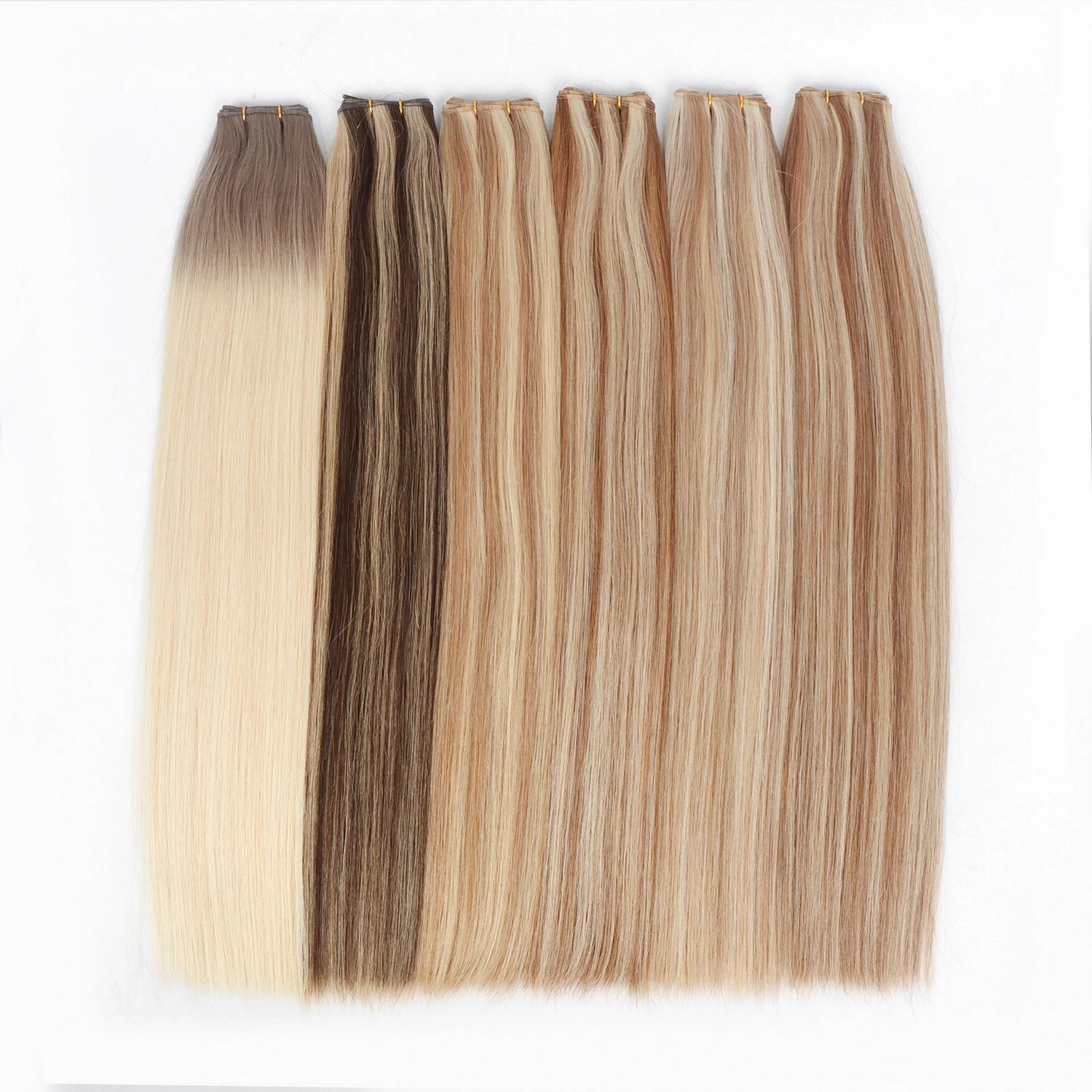 Honor Invisible Weft 100% Raw Virgin Remy Human Hair Extensions Injected Genius Hair Weft Holes Double Drawn European Hair