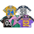Custom Logo Football Jersey Sun Protection Sports Training Mesh Jersey T-shirt Dtg Printing Vintage Streetwear Graphic Jersey