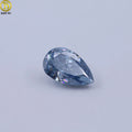 HanYu 7*11mm Pear Shape Ice Crushed Cut Moissanite Light Blue Loose Gemstones Moissanite