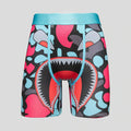 Men's Eco-Friendly Quick-Dry Sports Boxer Shorts Breathable Knitted Underwear with Mid-Rise and Printed Logo on Waist