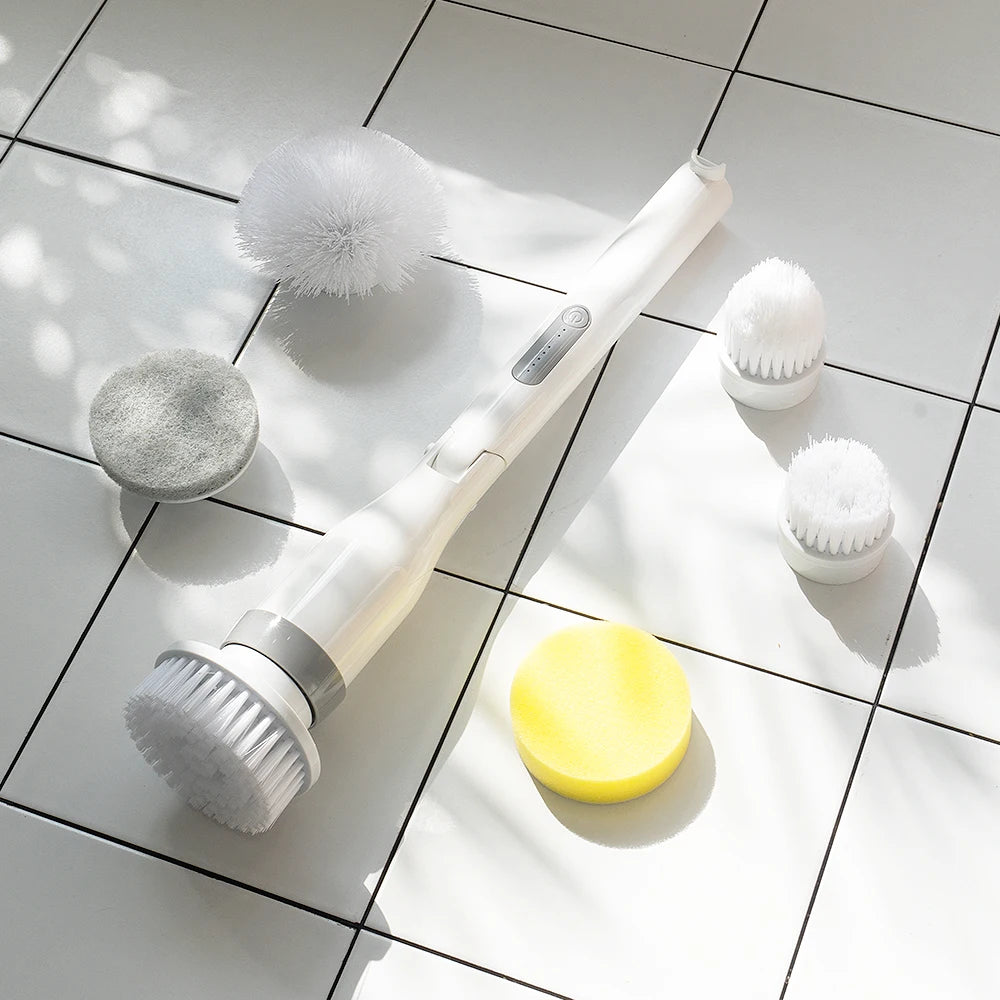 2026 Hot Selling 6-in-1 Electric Cleaning Brush | Smart Home Accessory & Box Packed for Floor Bath Car Cleaning Spin Scrubber