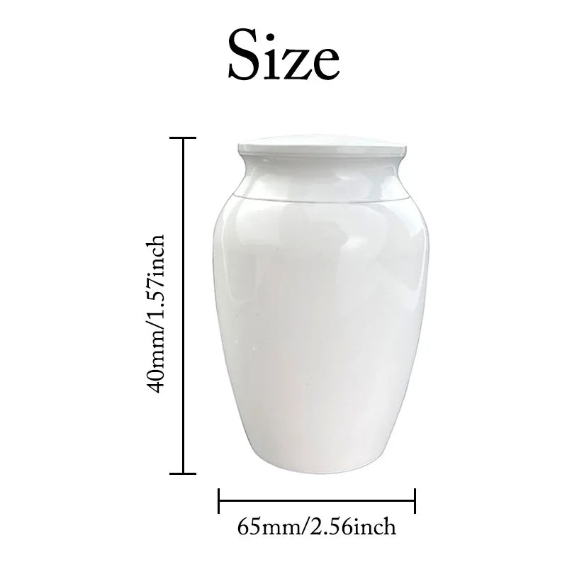 Deluxe Engraved Pet Urn with Paw Print Relief and Polished Metal Finish with Soft Protective Bag and Travel Case Included