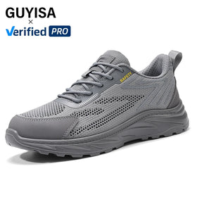 GUYISA New Style Sports Series Light and Convenient European Standard Steel Toe Grey Color Safety Shoes
