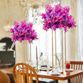 Column Geometric Tall Metal Gold Wedding Flower Stand Cuboid Backdrop Stand for Party