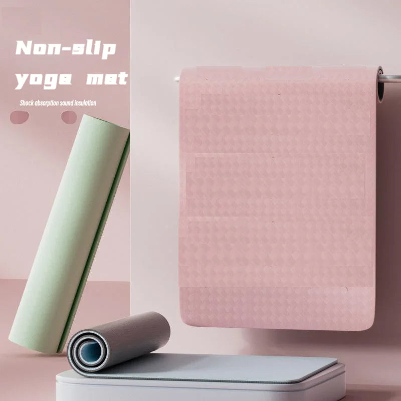 Eco-friendly High Density Portable Durable Non-Slip Foldable Gym Sports Athletics Custom TPE Fitness Pilates Yoga Mat