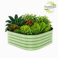 Rust-Resistant Magnesium-Aluminum Alloy Raised Garden Bed Outdoor Planter Box for Long-Term Garden Use (With Base) MegaBDM