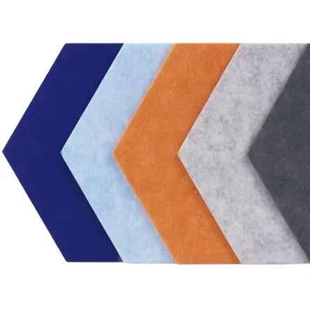 Sound Dampening Hexagon PET Felt Acoustic Wall Panel Wholesale Recycled Polyester Felt Acoustic Wall Panel