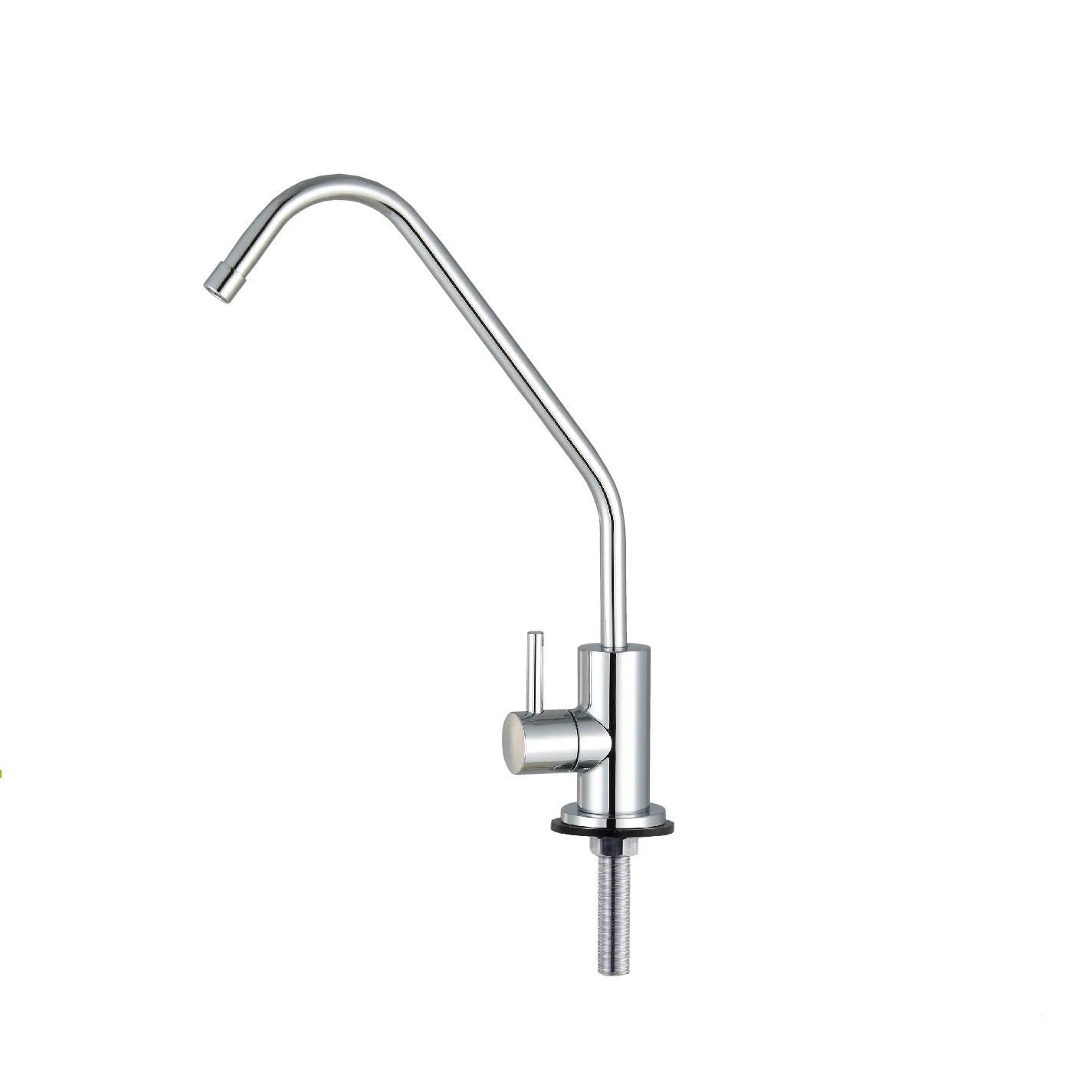 HSU PWDF-1003Z Single-Hole Lead-Free Food Grade Water Purifier Faucet Chrome Plated 8 Inch Spout Kitchen Outdoor Car