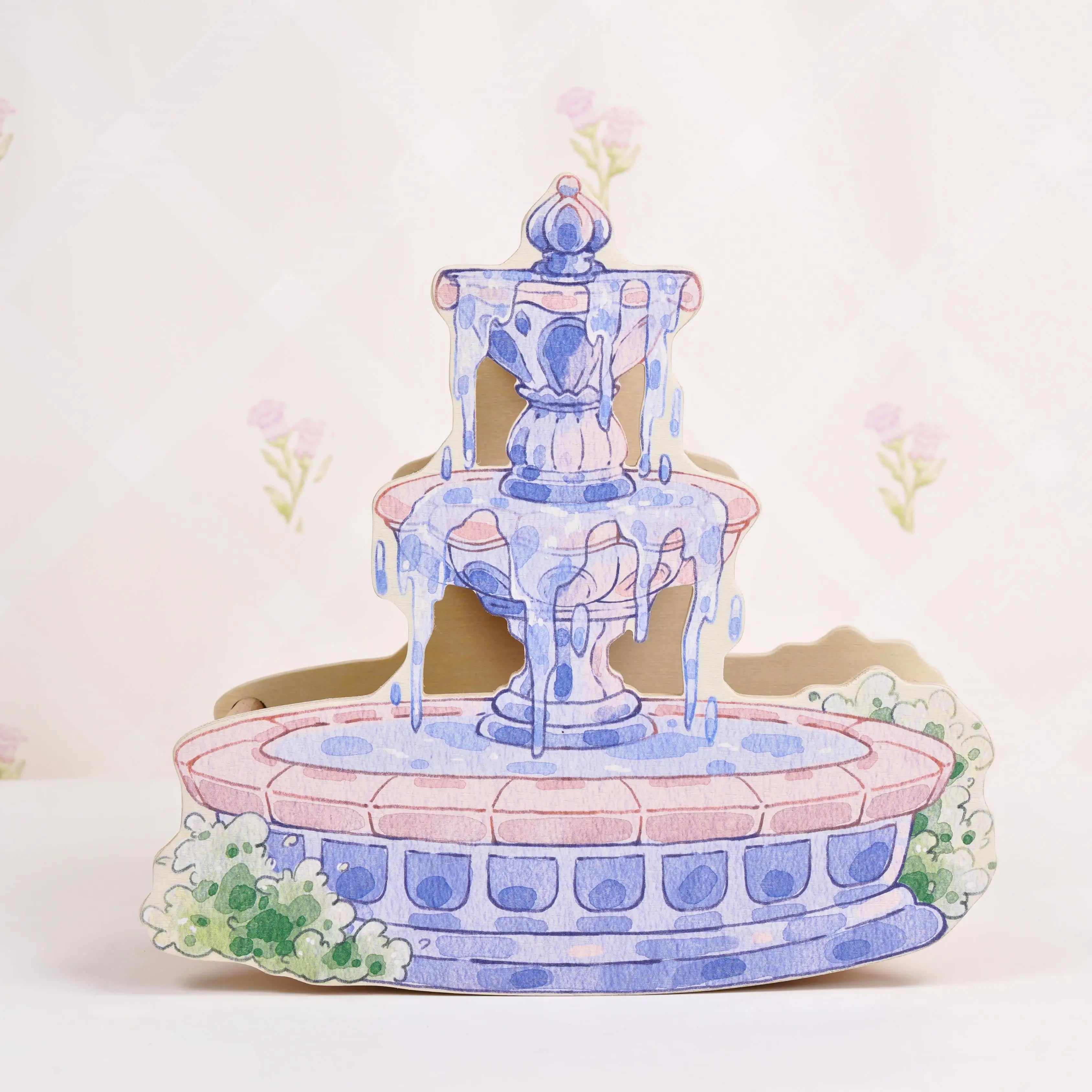 Original Design Fairy Tale-Themed Fountain Windmill-Shaped Hamster Hide