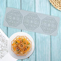 3 Holes Paper Cut Silicone Molds Silicone Sugar Craft Printing Mold for Molecular Cakes Molecular Cuisine Decoration