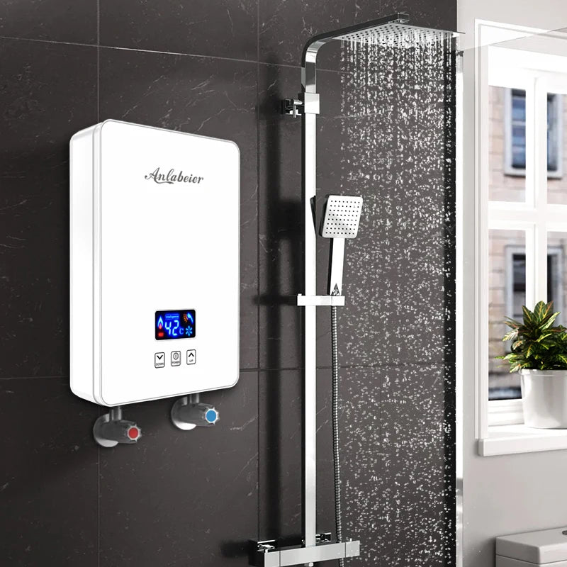 Building Project Bathroom Best Sales Stainless Steel Portable Easily Control Electric Tankless Water Heater