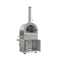 Premium 35000 BTU Industrial Gas Pizza Oven 304 Stainless Steel Construction 23.6"x21" Cooking Space for Restaurants