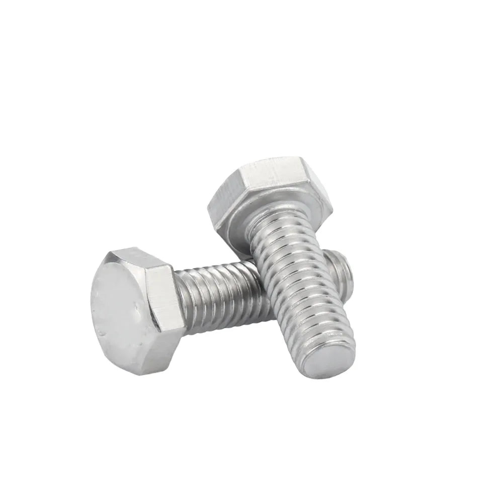 Custom Stainless Steel 304 Plain Finish 6#-32 UNC 3/8 16 Hex Nuts & Bolts ISO9001 Certified Class 4-12.9 Fine/Coarse Thread
