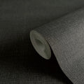Made Germany Plain Textured Wallpaper Rolls Black Grey Non Woven Vinyl Abrasion-Resistant Light Living Room Hotel School