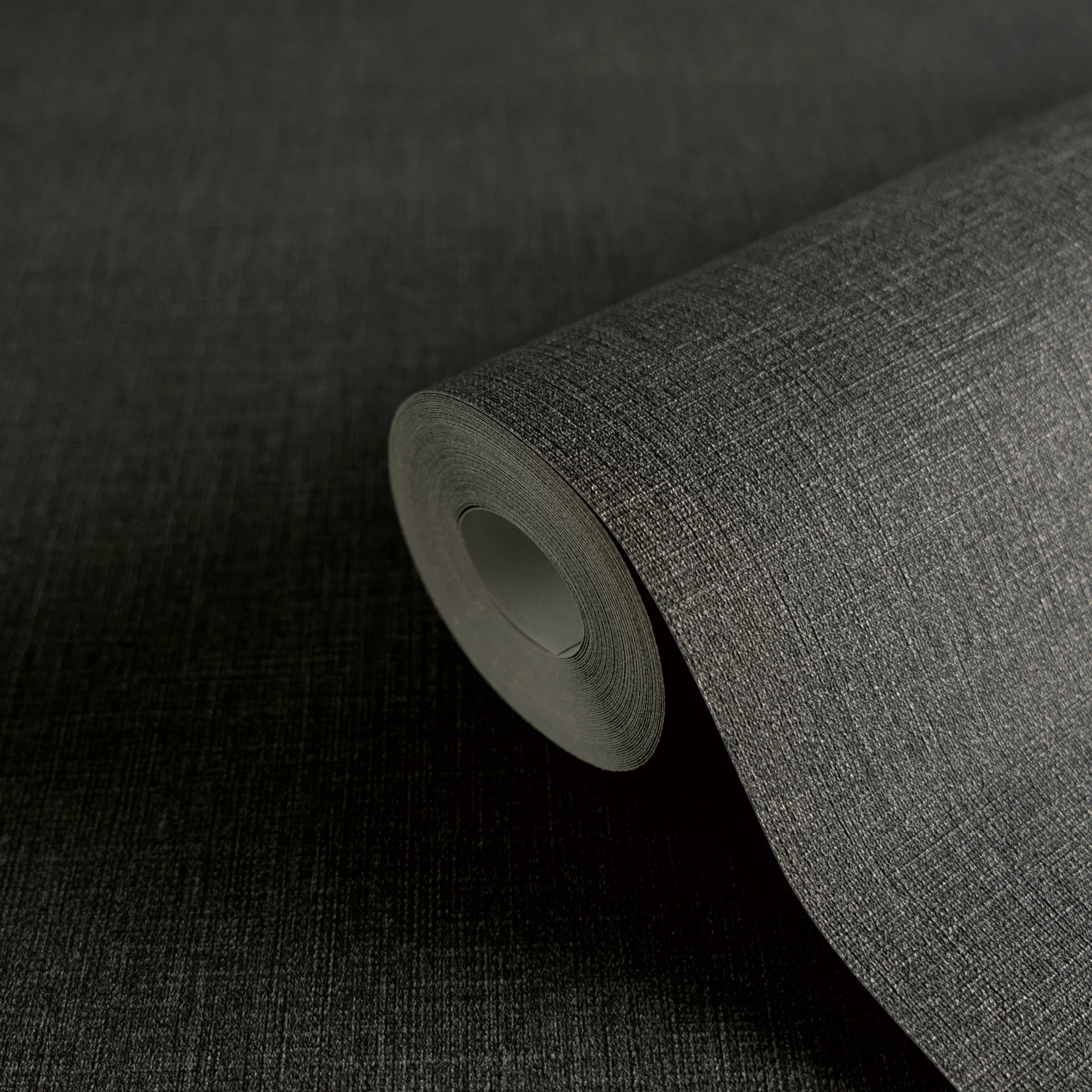 Made Germany Plain Textured Wallpaper Rolls Black Grey Non Woven Vinyl Abrasion-Resistant Light Living Room Hotel School