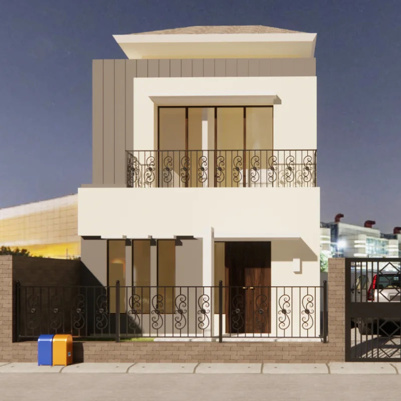 Modern Wrought Iron Balcony Railings Outdoor Metal Stairs Durable Elegant Safety Enhancement Villa Exterior TTD Brand 1 Year