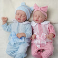 Babeside Twinnie 17" Realistic Reborn Baby Dolls Girl & Boy Sleeping Twin Soft Toy Fashion Doll