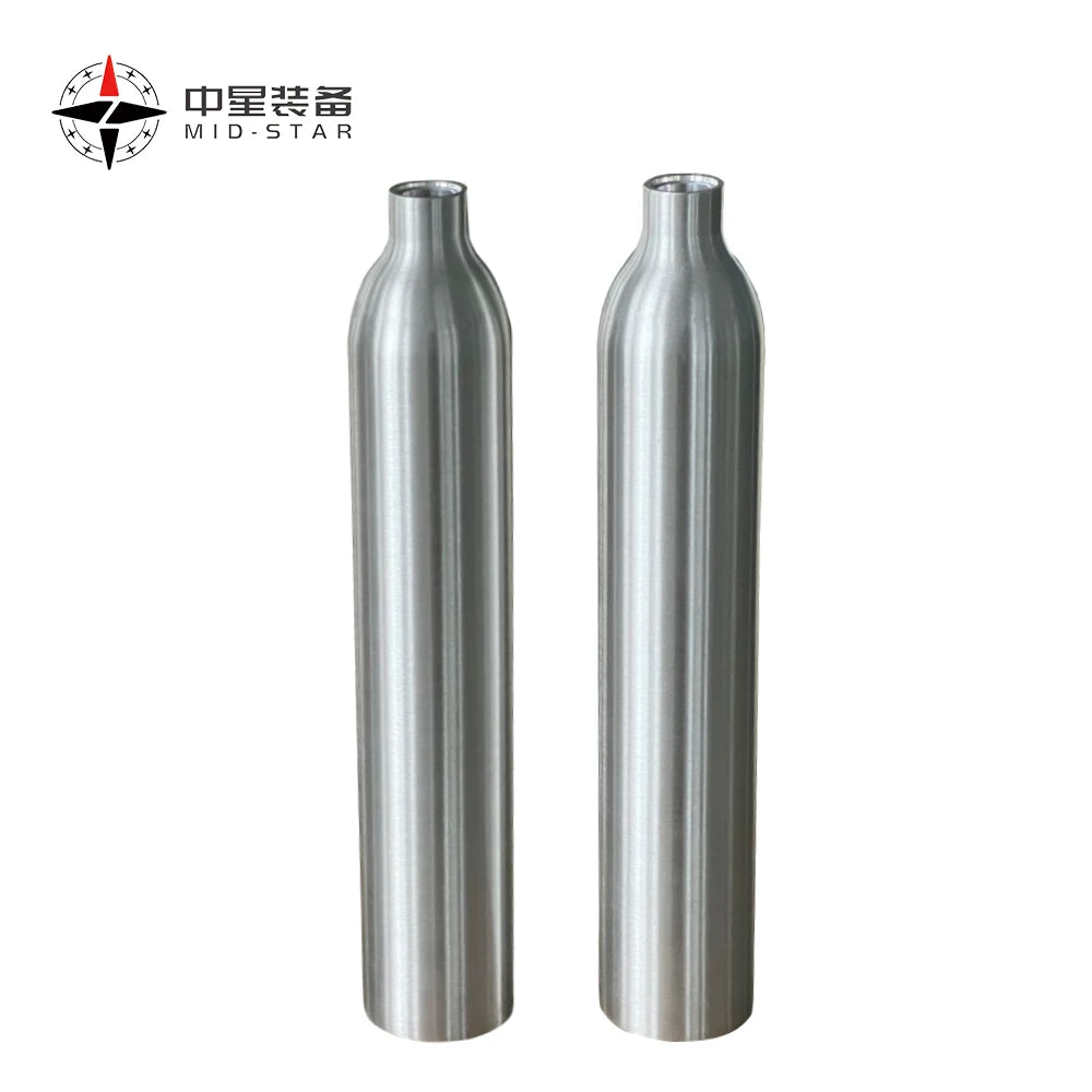 Hot Selling Portable EN ISO7866/DOT3AL Standard Co2 Gas Soda Cylinder 0.6L Aluminum Cylinder for Soda Maker